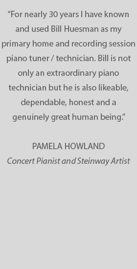 Huesman Piano endorsement